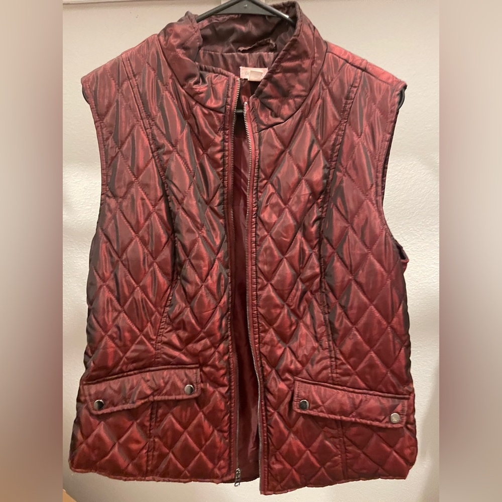 Westport Size 2X Burgundy Quilted Vest